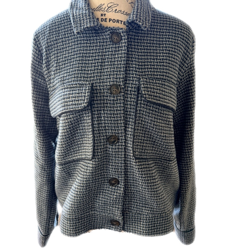 Mystree Multi-Color Textured Blazer/Jacket - Size L